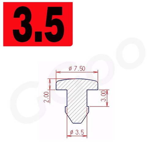 Black Snap-On Hole Plug Silicone Rubber Blanking Seal Bung Pipe Tube 2.5-60.6mm - Picture 7 of 59