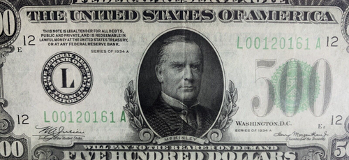 1934 A SAN FRANCISCO $500 BANKNOTE LA BLOCK PMG 35 EQP - Picture 1 of 6