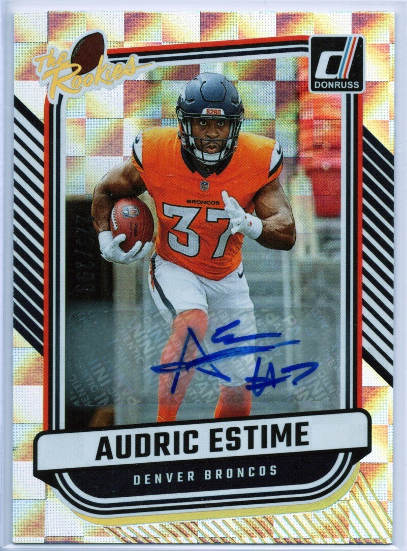 2024 Panini Donruss - The Rookies Audric Estime #TR-33 Autographs /299 (AU, RC)