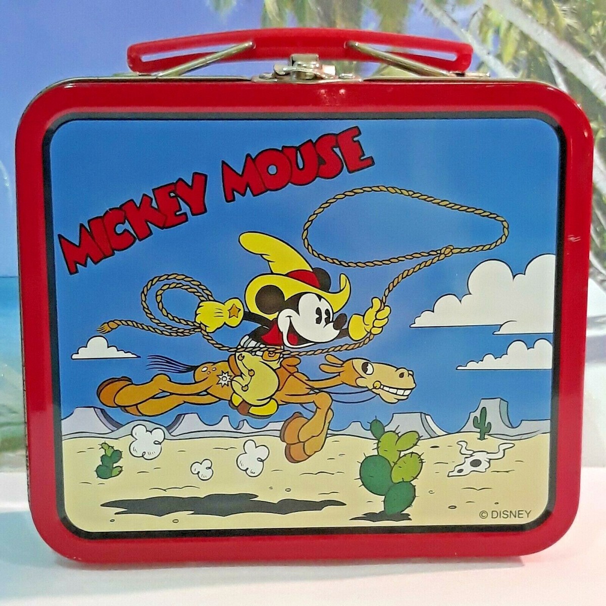 Disney Mickey Mouse Cowboy Metal Mini Lunch Box ASC Lancaster
