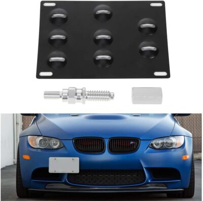 Front Bumper Tow Hook License Plate Bracket For BMW E60 645I 535I 3/5/6/7 94-15