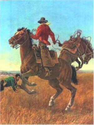 Rockwell Smith, Good Friend with a Fast Loop, Lithograph, signed and numbered in