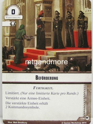 Warhammer 40000 Conquest LCG - Beförderung  #174 - Base Set dt.