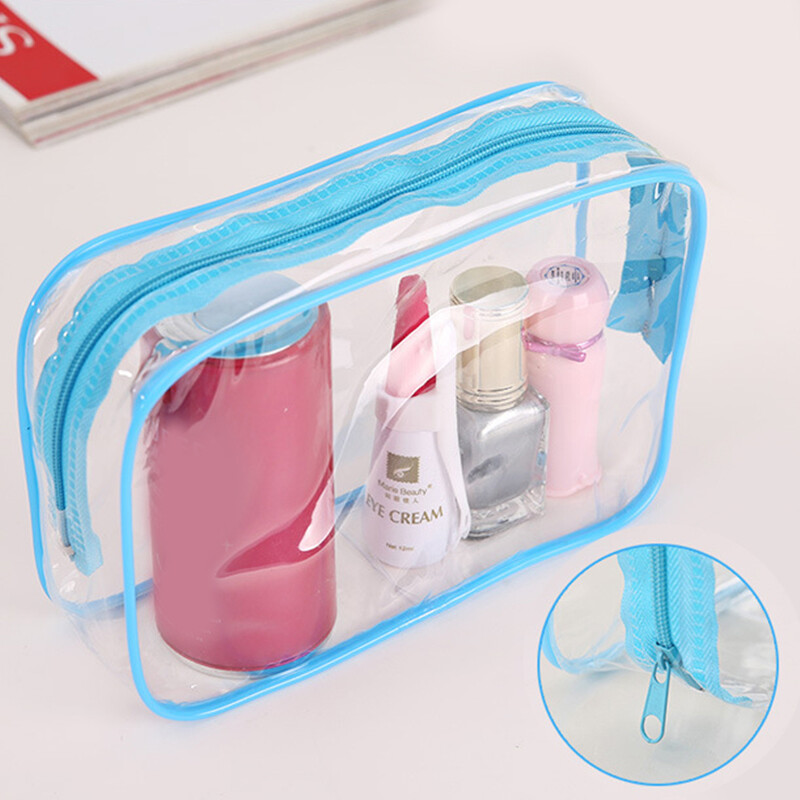 Clear Travel Toiletries Bag Cosmetic Toiletry Pouch Liquids Makeup