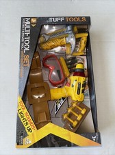 TUFF TOOLS Toy Utility Belt 19pc Power Drill Screw Driver Set Lanard