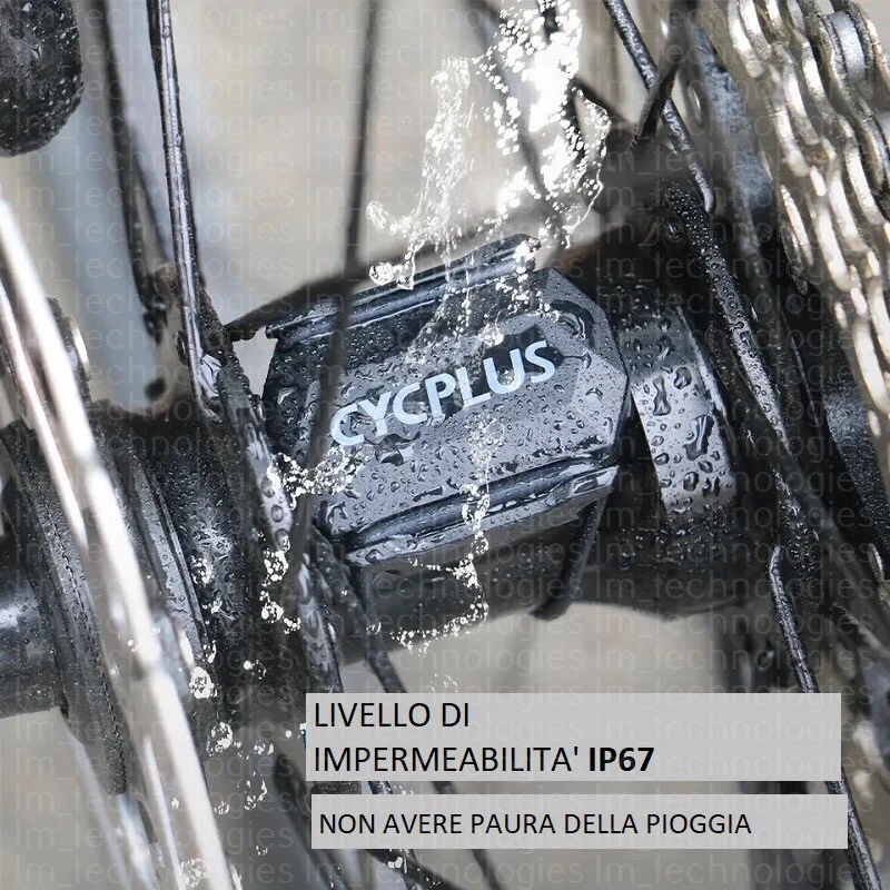 Sensore di Cadenza e Velocità CYCPLUS C3 Bluetooth ANT+  Bici Ciclismo distanza - Immagine 4 di 4