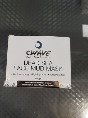 C-Wave Dead Sea Face Mud Mask Purifying, Cleansing 500 gm Ex: 12/2027 #S6