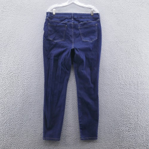 Not Your Daughters Womens Skinny Jeans 10 Blue Dark Wash High Rise Stretch - Picture 3 of 16