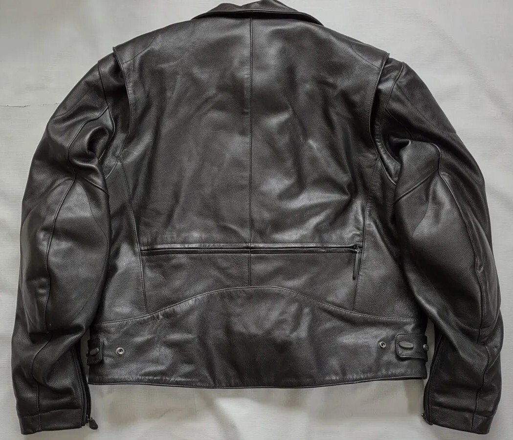 HARLEY DAVIDSON FXRS 2 IN 1 FULL ZIPP PADDED RIDING LEATHER JACKET