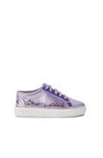 Wonder Nation Purple Metallic Confetti Party Low Top Court Lace Up Sneakers Shoe