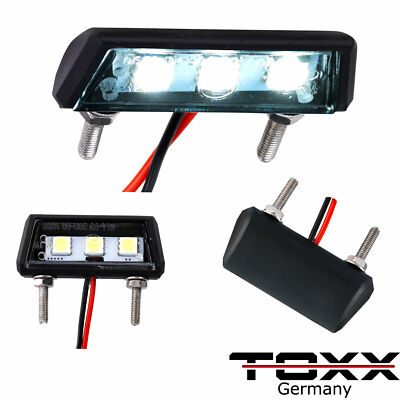 Kleine LED Motorrad Nummernschild Kennzeichen Lampe Leuchte Licht e geprüft 12V