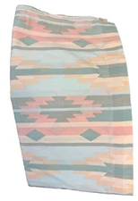 Vintage Aztec Westpoint Lady Pepperell No Iron Full Flat Sheet USA