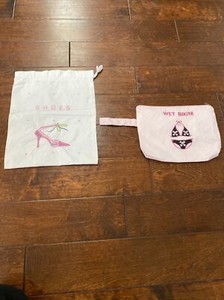 Travel Bags For Shoes And Bathing Suit Skull Bikini And High Heel Shoes Design