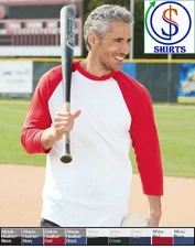 420 Augusta Sportswear Three-Quarter Sleeve Baseball Jersey Raglan shirts 4420