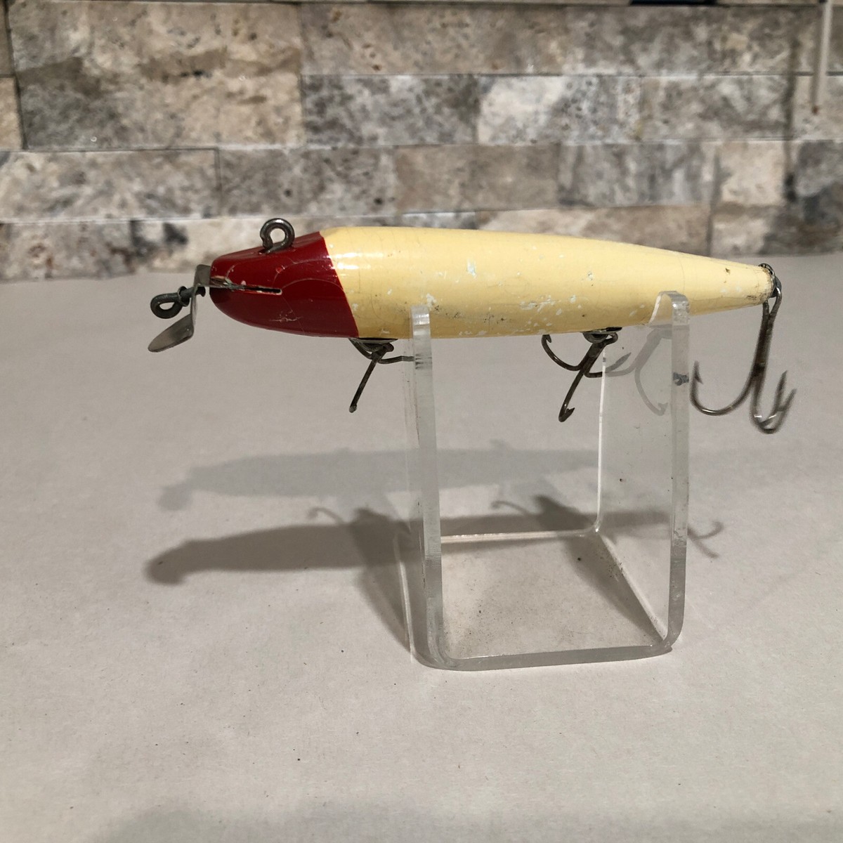 Leur De Pêche Vintage Creek Chub Pikie 700 - En Bois - Boîte D'origine - Années 50-60 - Pour Brochet, Perche, Salmonidés