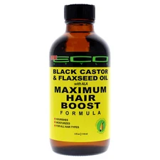 Eco Style Maximum Hair Growth Oil - Black Castor And Flaxseed 4 oz