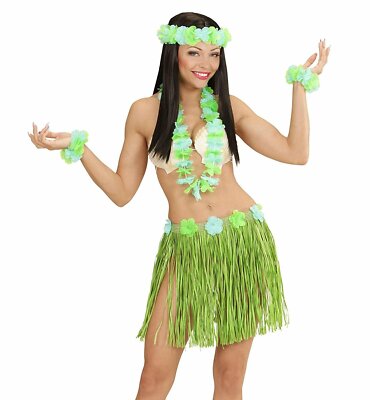 Accessorio Costume Carnevale Set Hawaiana Verde Hawaii PS 08179 | eBay