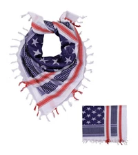 Military Shemagh Arab Tactical Desert Keffiyeh Scarf Face Mask-Stars and Stripes