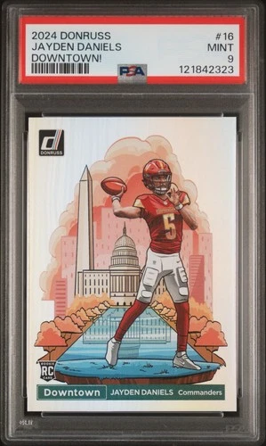 2024 Jayden Daniels Rookie Downtown! #16 PSA 9 !!! 🔥🔥🔥🔥
