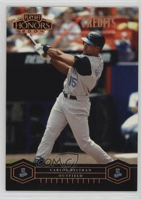 2004 Playoff Honors Credits Bronze 87/100 Carlos Beltran #97 HOF 1k60