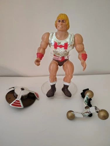 Vintage 1985 Masters of the Universe MOTU Flying Fists He-Man  Figure Complete
