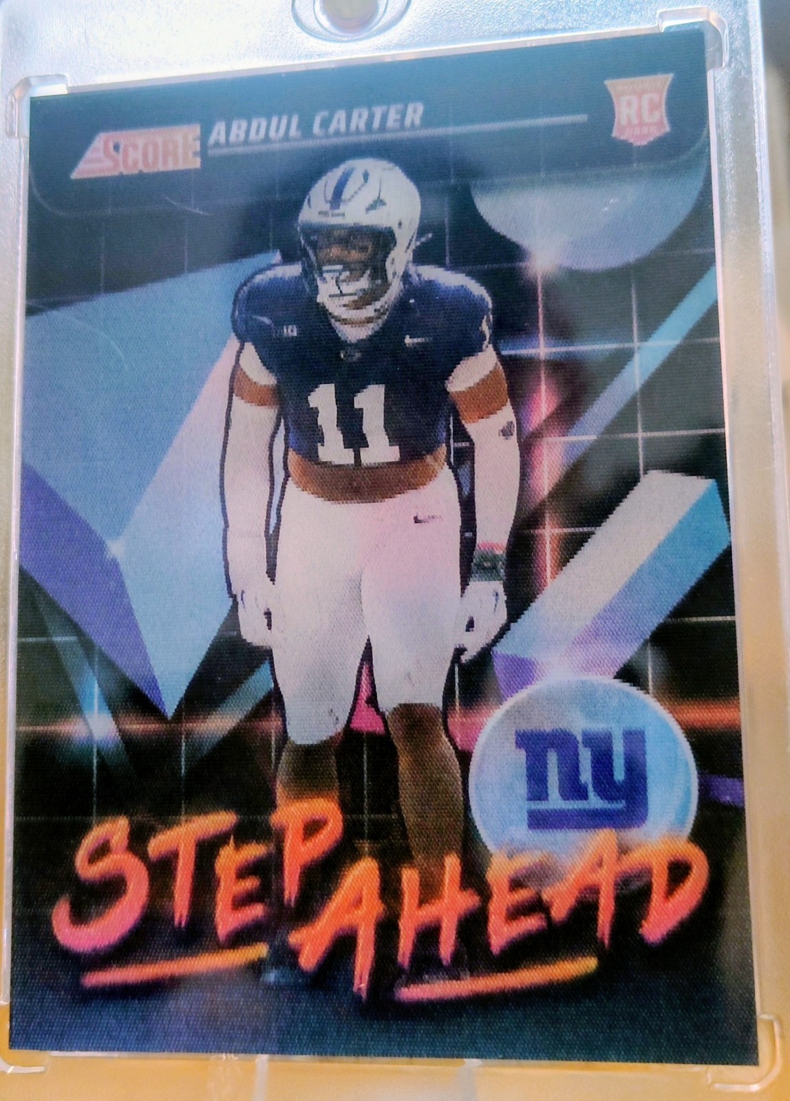 2025 Panini Score Abdul Carter Step Ahead Holograph SSP Case Hit Rookie Card