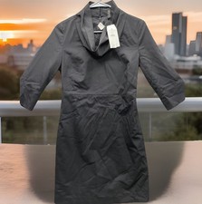 🔥Banana Republic Black Dress Women Sz 0 • Wool Blend • Missing Waist Belt $198