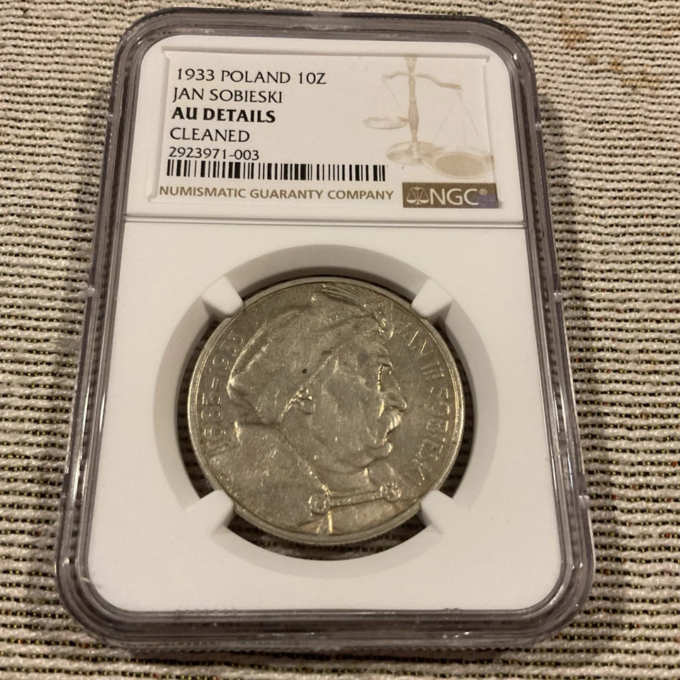 POLONIA 1933 W ENERO III SOBIESKI 10 ZLOTYCH VICTORIA SOBRE LOS TURCOS NGC AU CLEANET Foto 3 de 4