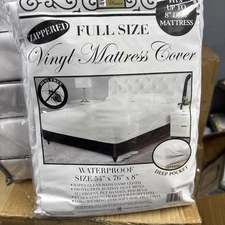 Better Home Deluxe Vinyl Mattress Cover Zipper Style Full Size. 54x76x8.