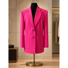 Zara XS Hot Pink Oversized Blazer Jacket Womens