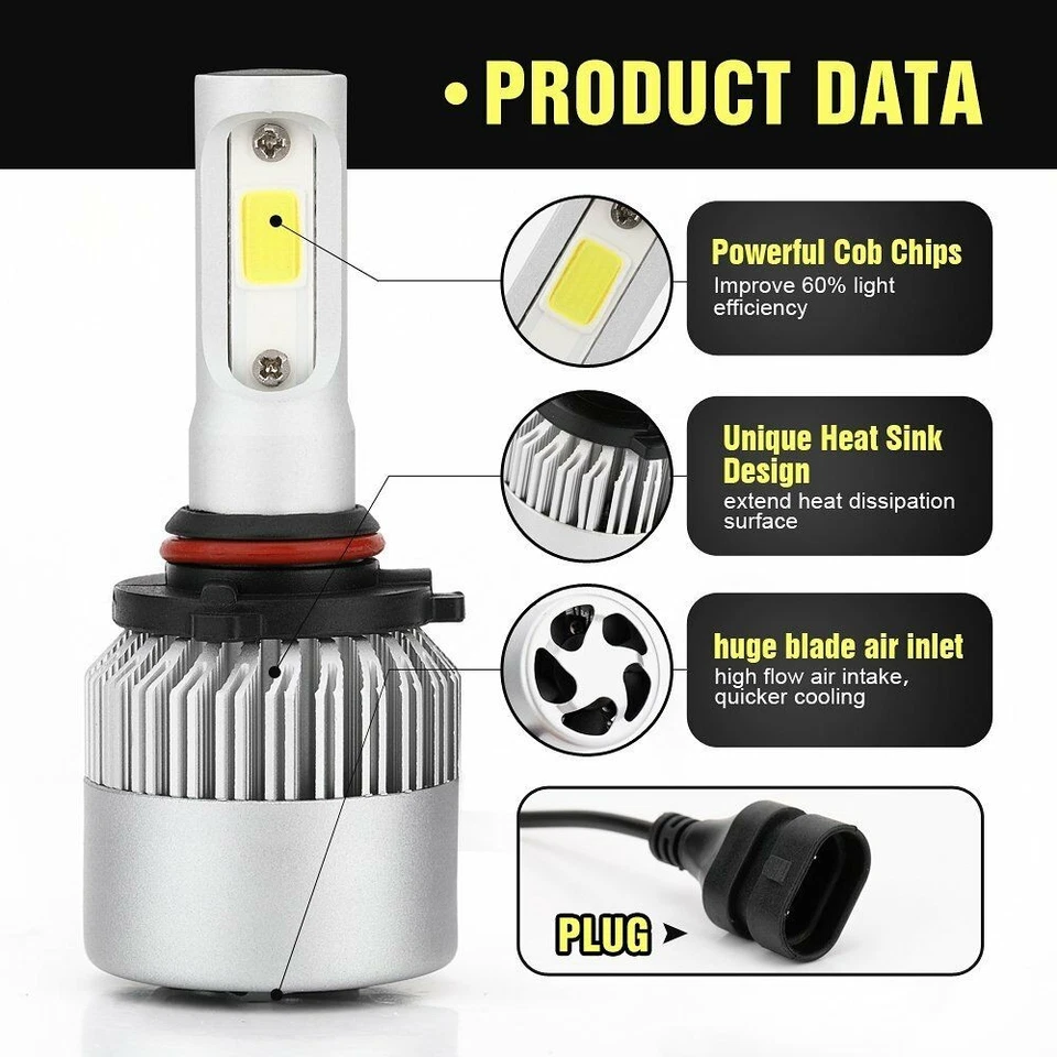 Kit de faros LED altos bajos + antiniebla para coche Toyota Avalon 2013-2017 6000K Foto 3 de 4