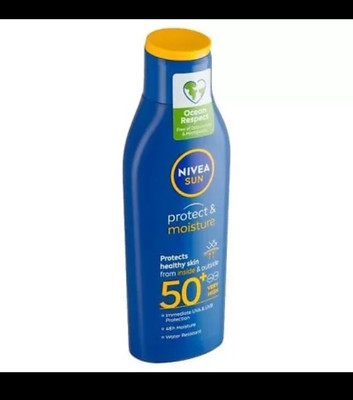 NIVEA SUN Protect & Moisture Lotion LSF50+ 200ml Lotion (0208)