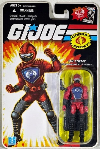 COBRA HISS DRIVER Ver 2 — 2008 GI Joe 25th Anniversary Standard Card 3.75 Inch