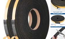 Self Adhesive Foam Tape Weatherstrip 1/2In x 1/4In x 1/2in x 1/4in x 16.5Ft