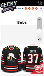 geeky jerseys hockey Bobs Brand New Medium Size from Geeky Jerseys 218 from 420