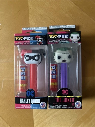 Funko Pop! Pez: DC Comics - Harley Quinn and Joker Dispensers