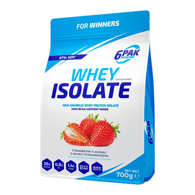 6PAK WHEY ISOLATE   700g STRAWBERRY