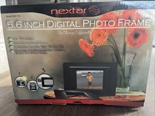 Nextar 5.6 Digital photo frame Use With SD, MMC MS USB Black Woodgrain Frame