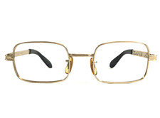 Vintage Tart Optical Eyeglasses Frames Golden Rectangle USA 5 1/2 Gold 48-22-135