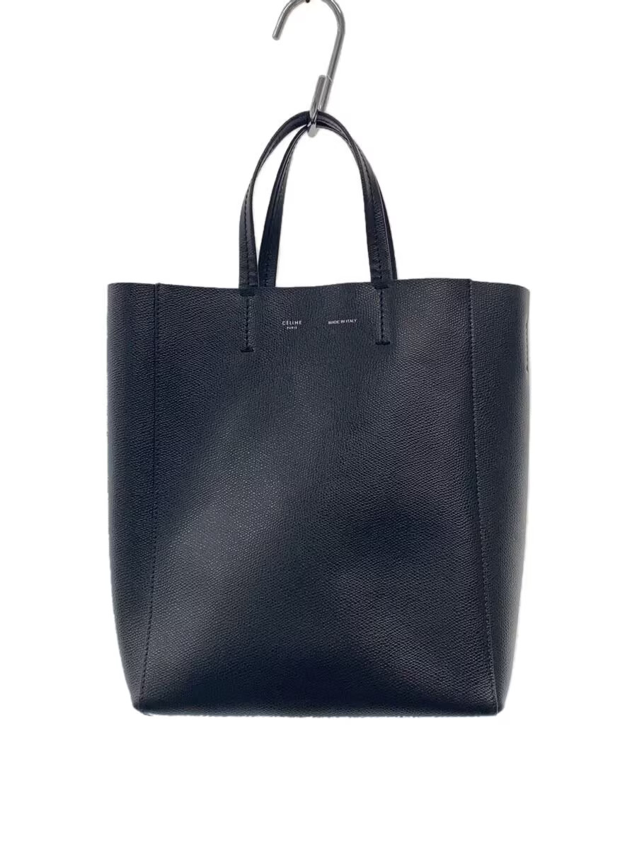 CELINE Handbag Leather BLK Solid