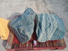  2 Large Granite Garden Rocks ,Rockery Stone Boulders ..247 kg and 218 kg