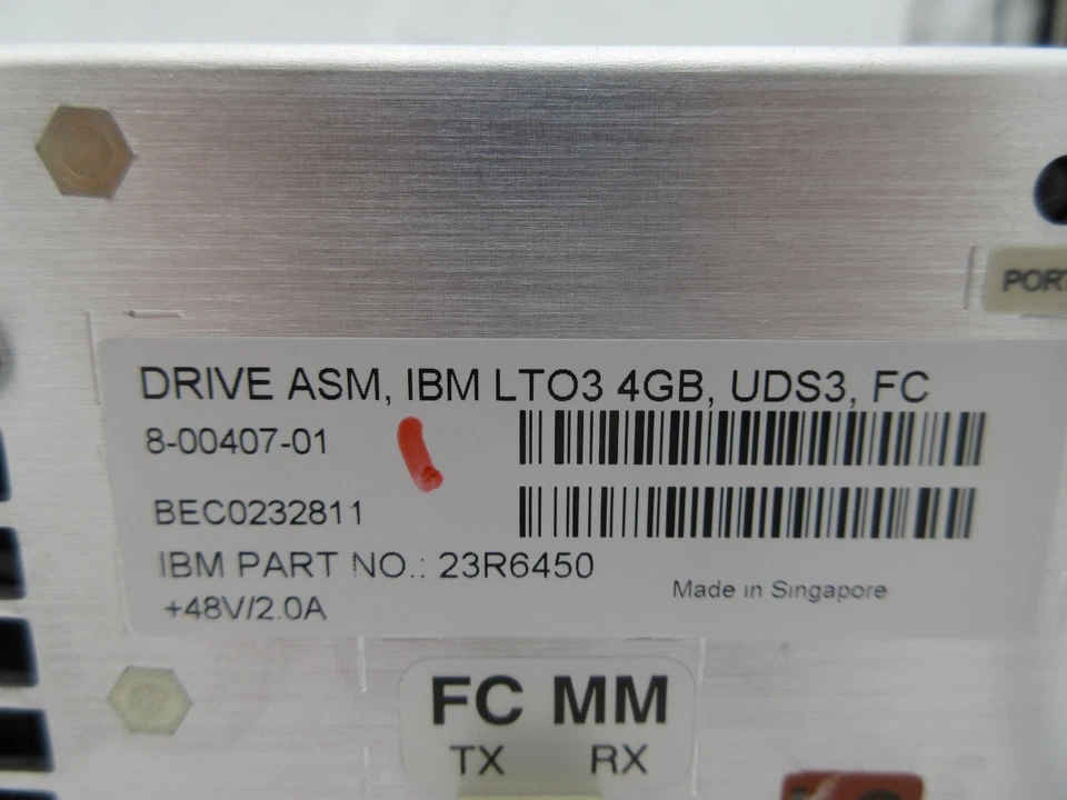 DRIVE ASM, IBM LTO3 4GB , UDS3, FC / 8-00407-01 - Image 3 of 3