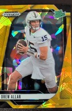 2025 Panini Prizm Draft Picks - Drew Allar #103 Gold Ice Prizm (RC)