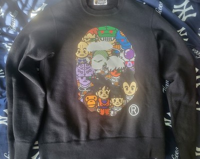 BAPE x Dragon Ball Z Crewneck Sweatshirt Black A Bathing Ape Anime Graphic Men s