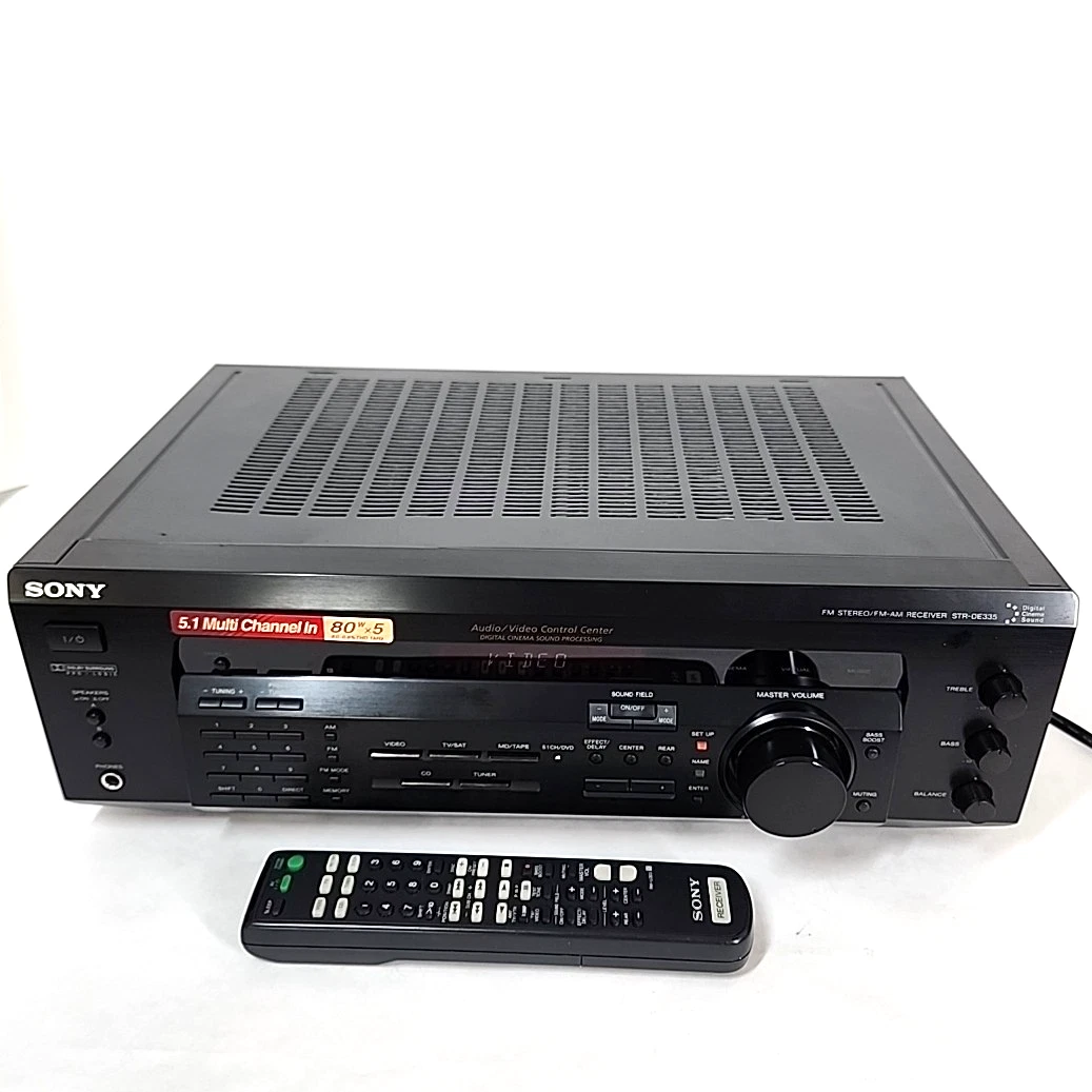 Amplificateur Home Cinéma Sony STR-DE475 – 80W, 5.1, Tuner, Fabriqué Au Japon