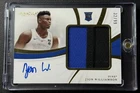 ZION WILLIAMSON 2019-20 PANINI IMMACULATE COLL #81 ROOKIE PATCH AUTO RC 32/99
