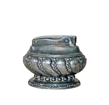 Ronson Crown Silver Plate Urn Table Lighter ~ Mid Century Modern Circa 1949 USA