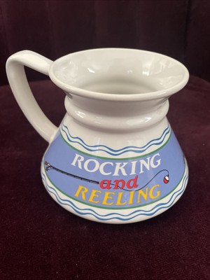 Coffee Cup Fishing Hole Rock & Reel  Mug No Spill Cup