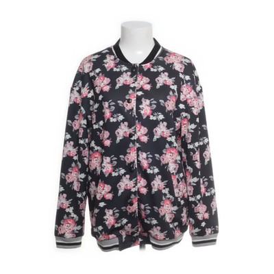 Bershka, Bomberjacke, Damen, Größe: L, Schwarz/Mehrfarbig #VB7