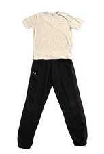 under armour Sweatpants/shirt Outfit Boys Size YXL Blue/gray/graphic